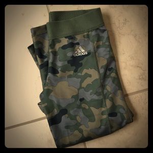 Camo workout capris Adidas